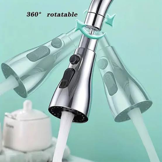 360° Rotating Tap Extender for Kitchen & Bathroom | Water-Saving Faucet Nozzle Attachment – Universal Fit